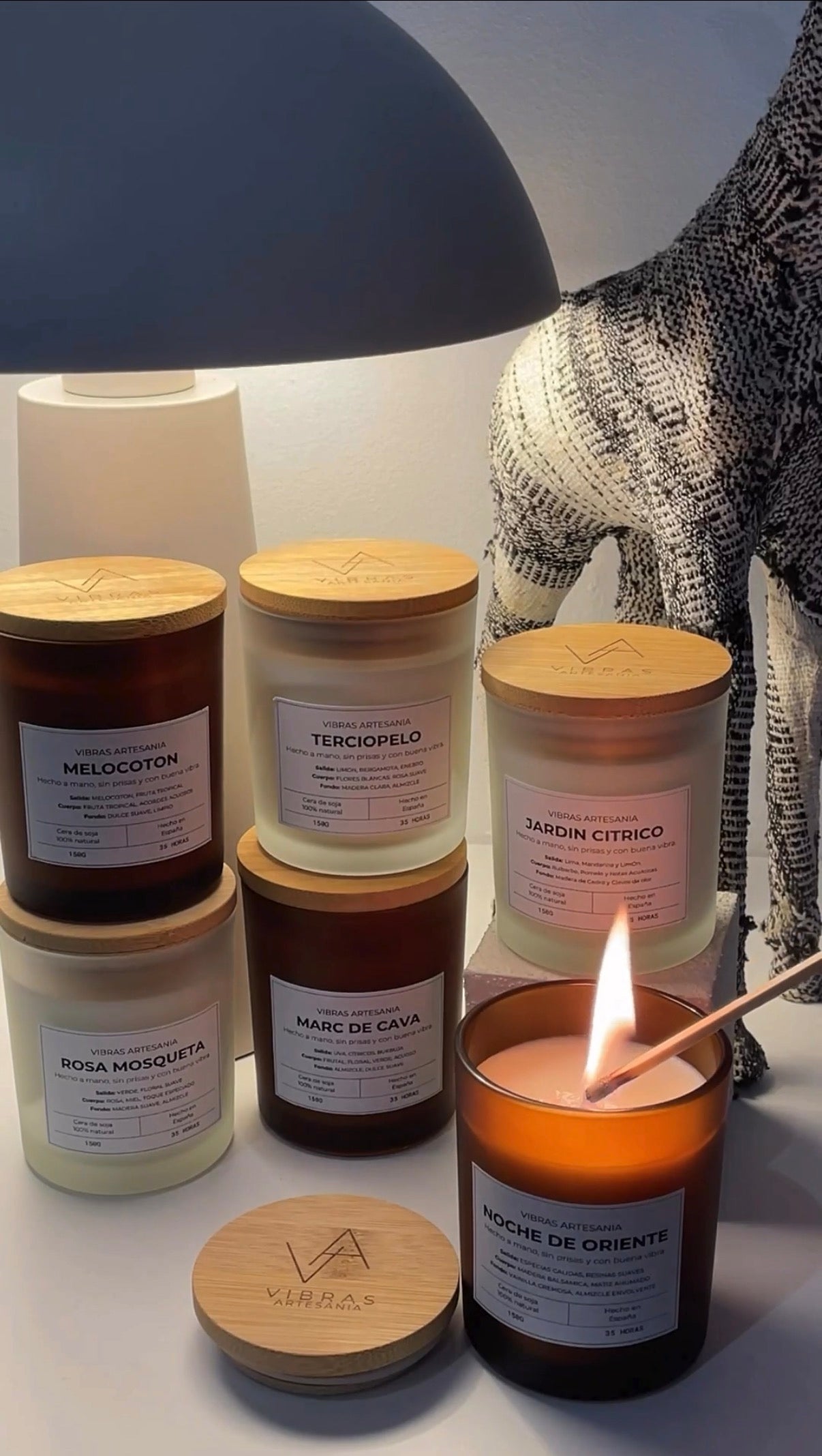 Velas Aromaticas - Vibras Artesanía