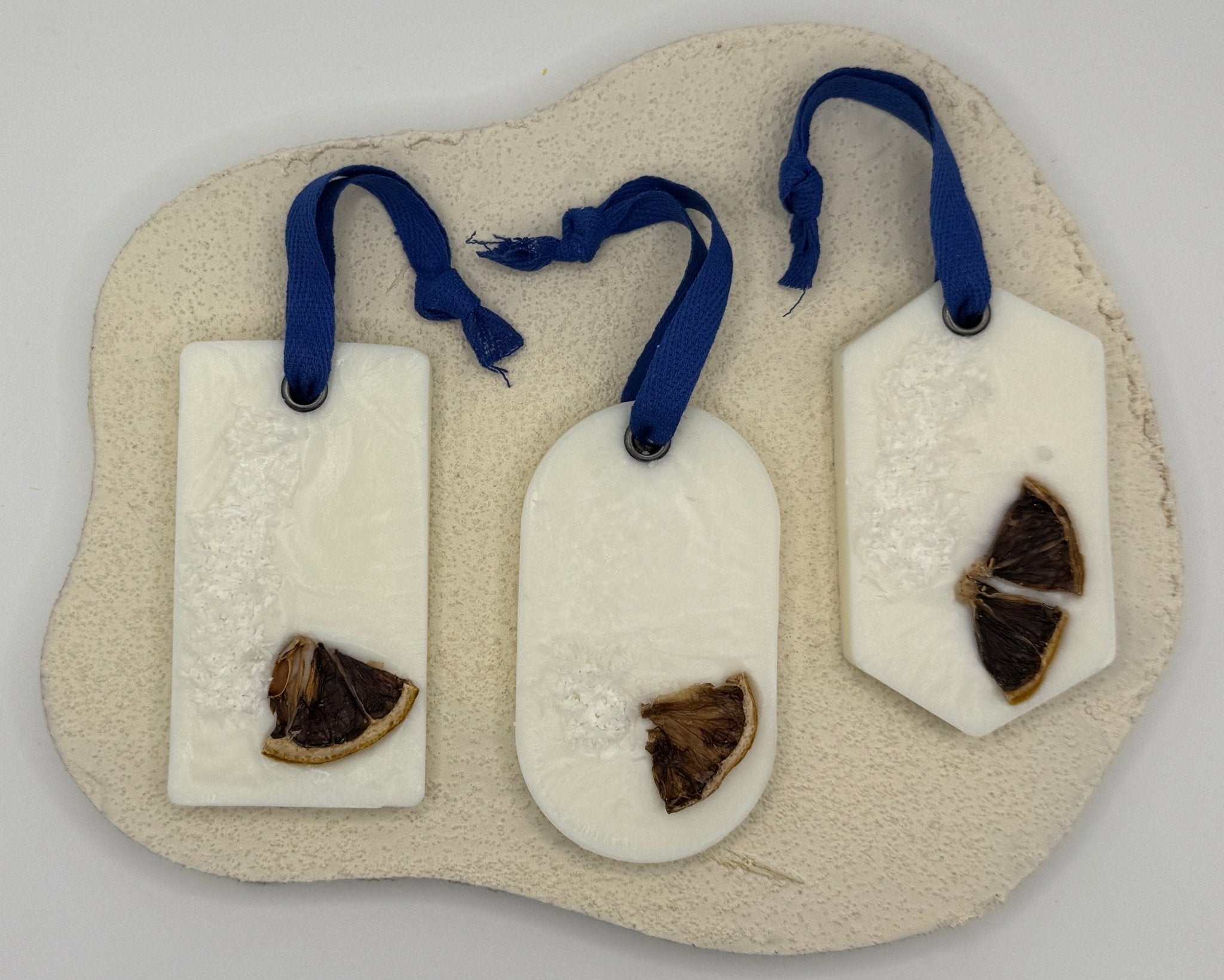 3 Ambientadores sólidos Coco y Cítricos - Vibras Artesanía