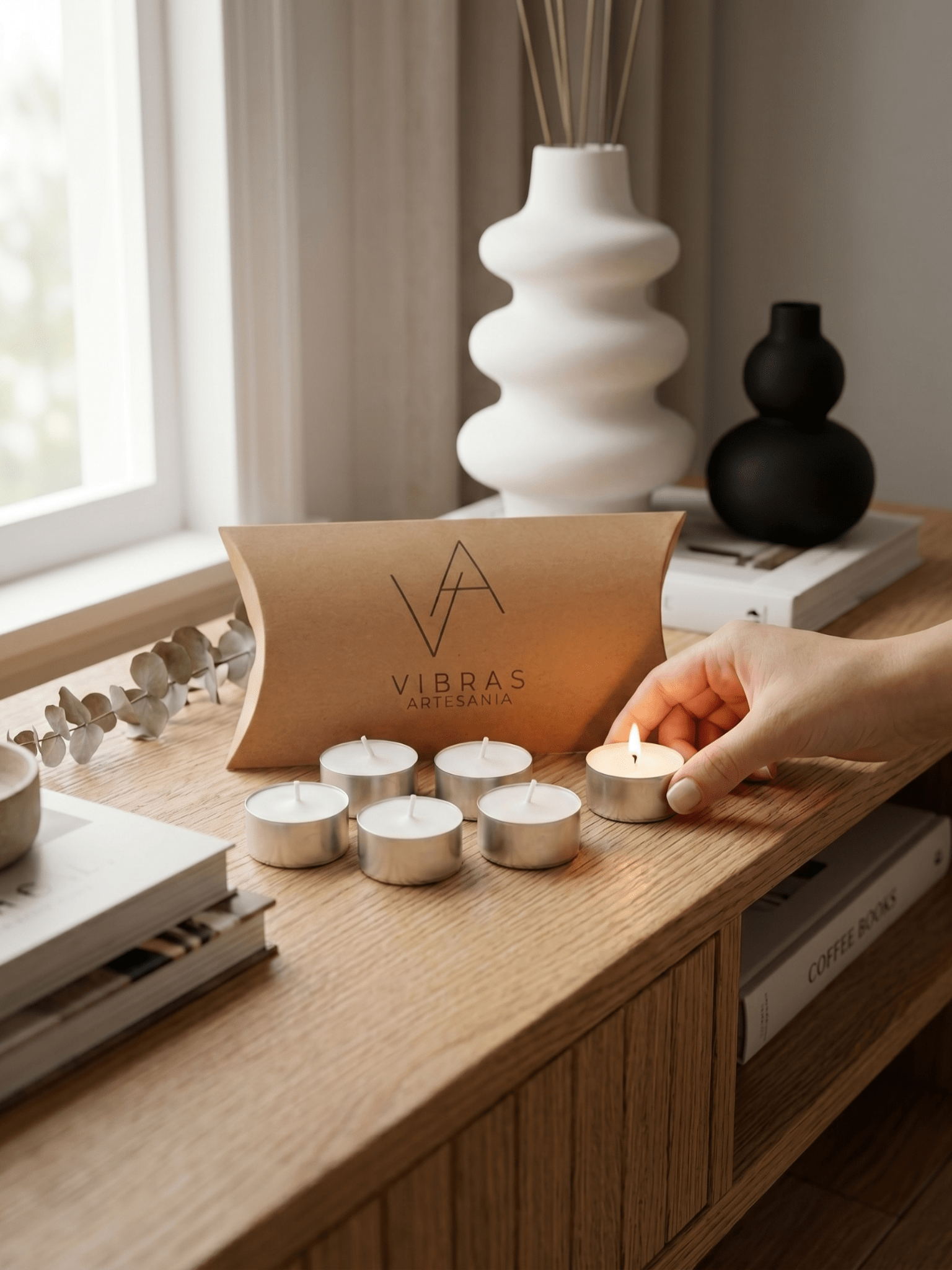 6 Velas de Té Aromáticas - Vibras Artesanía