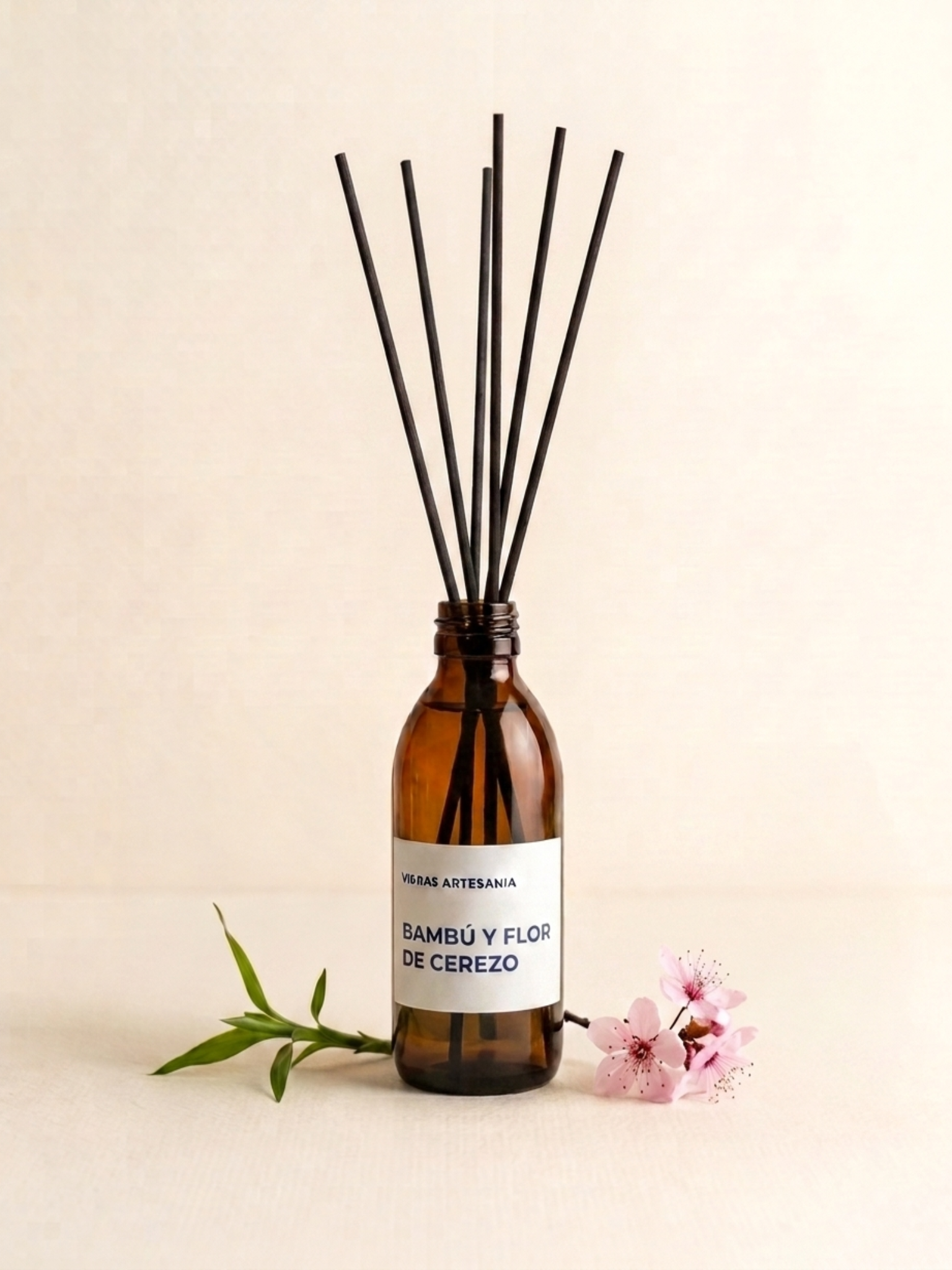 Mikado Bambú y Flor de Cerezo