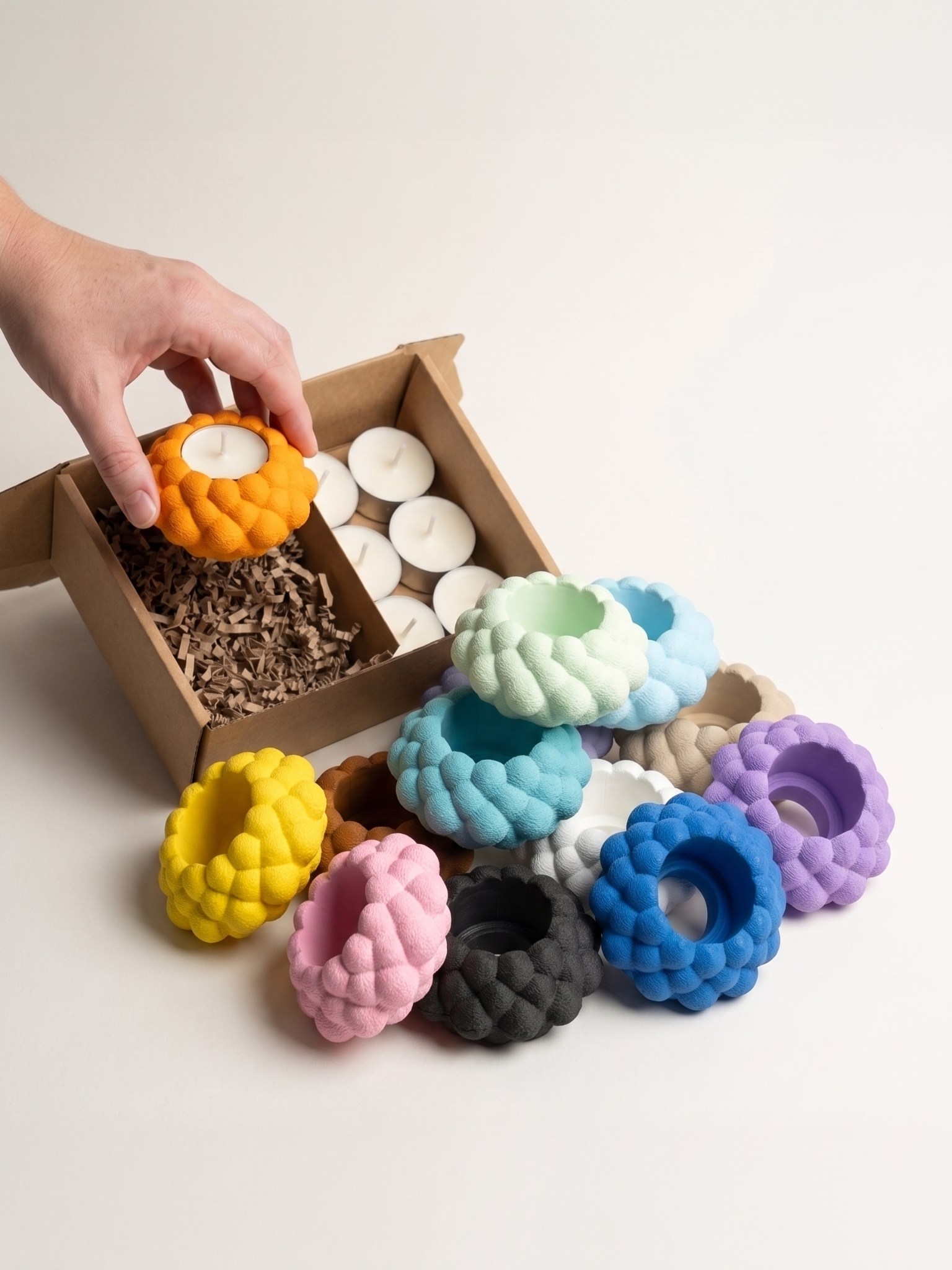 Pack Porta velas Burbujas