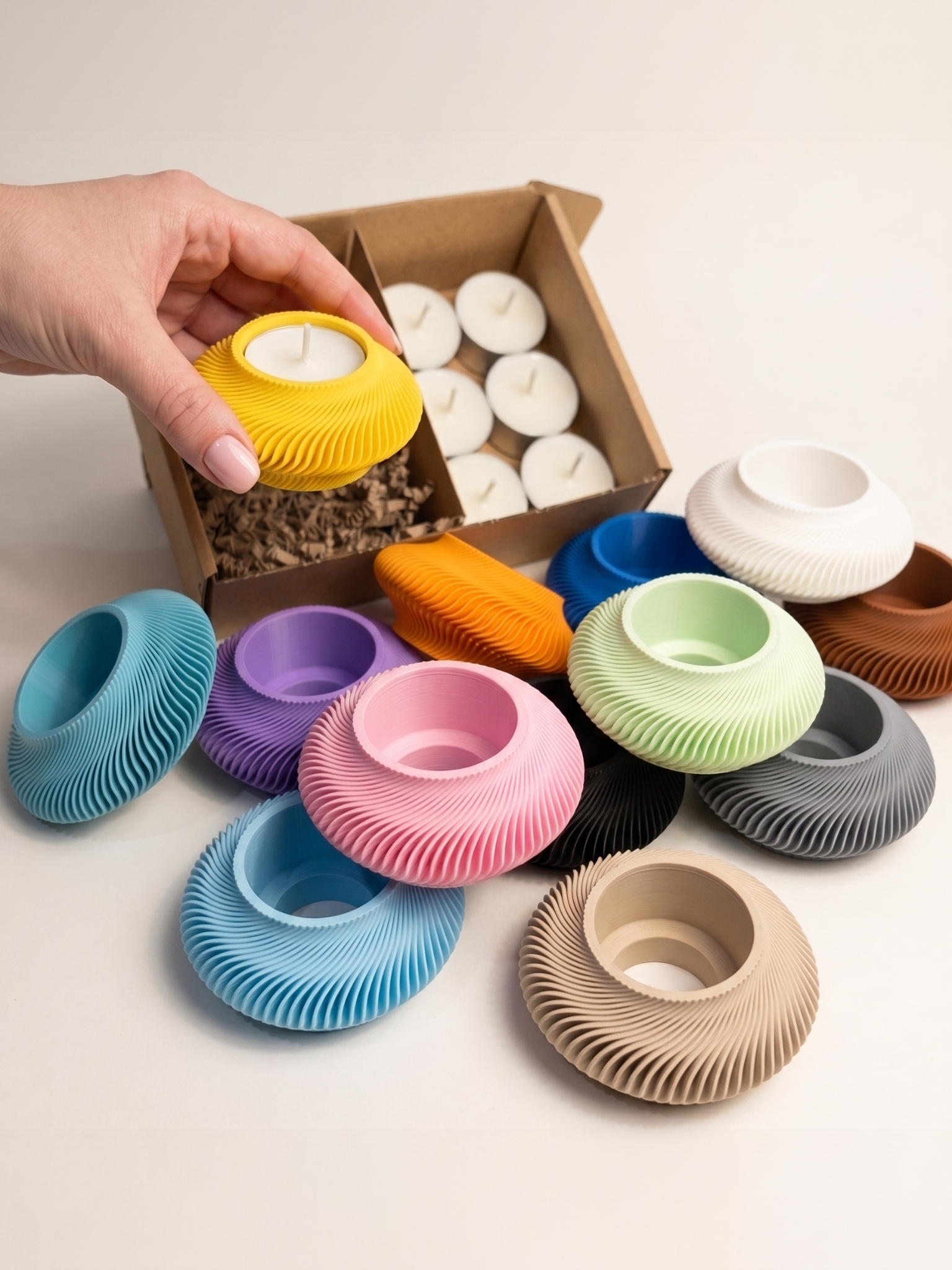 Pack Porta velas Espiral