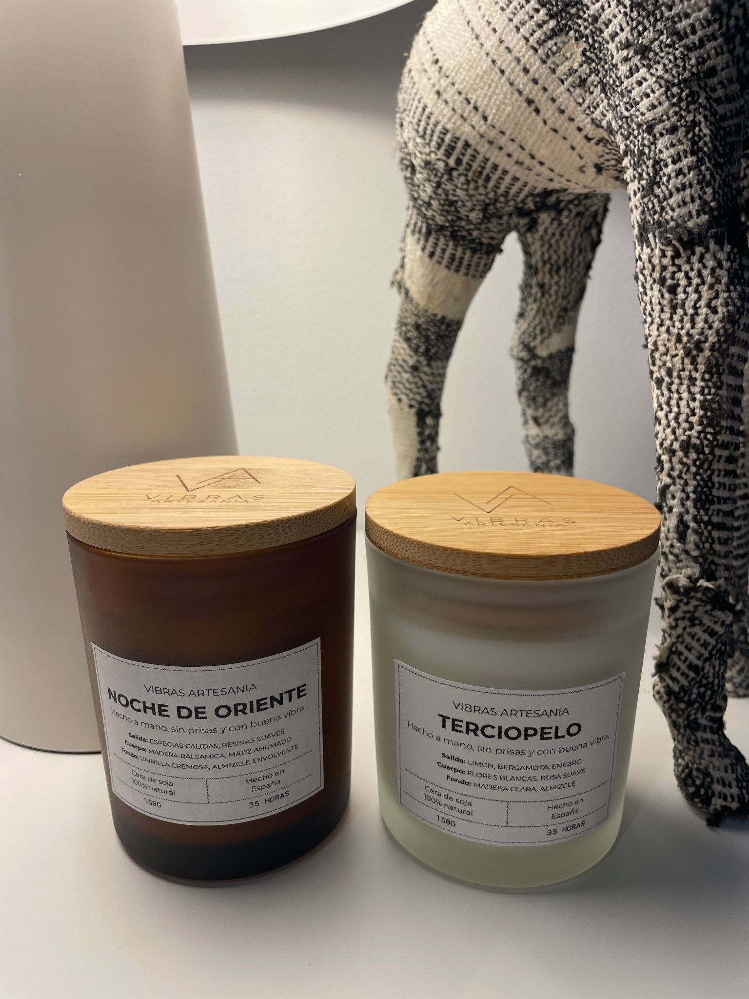 Pack 2 Velas aromaticas - Vibras Artesanía