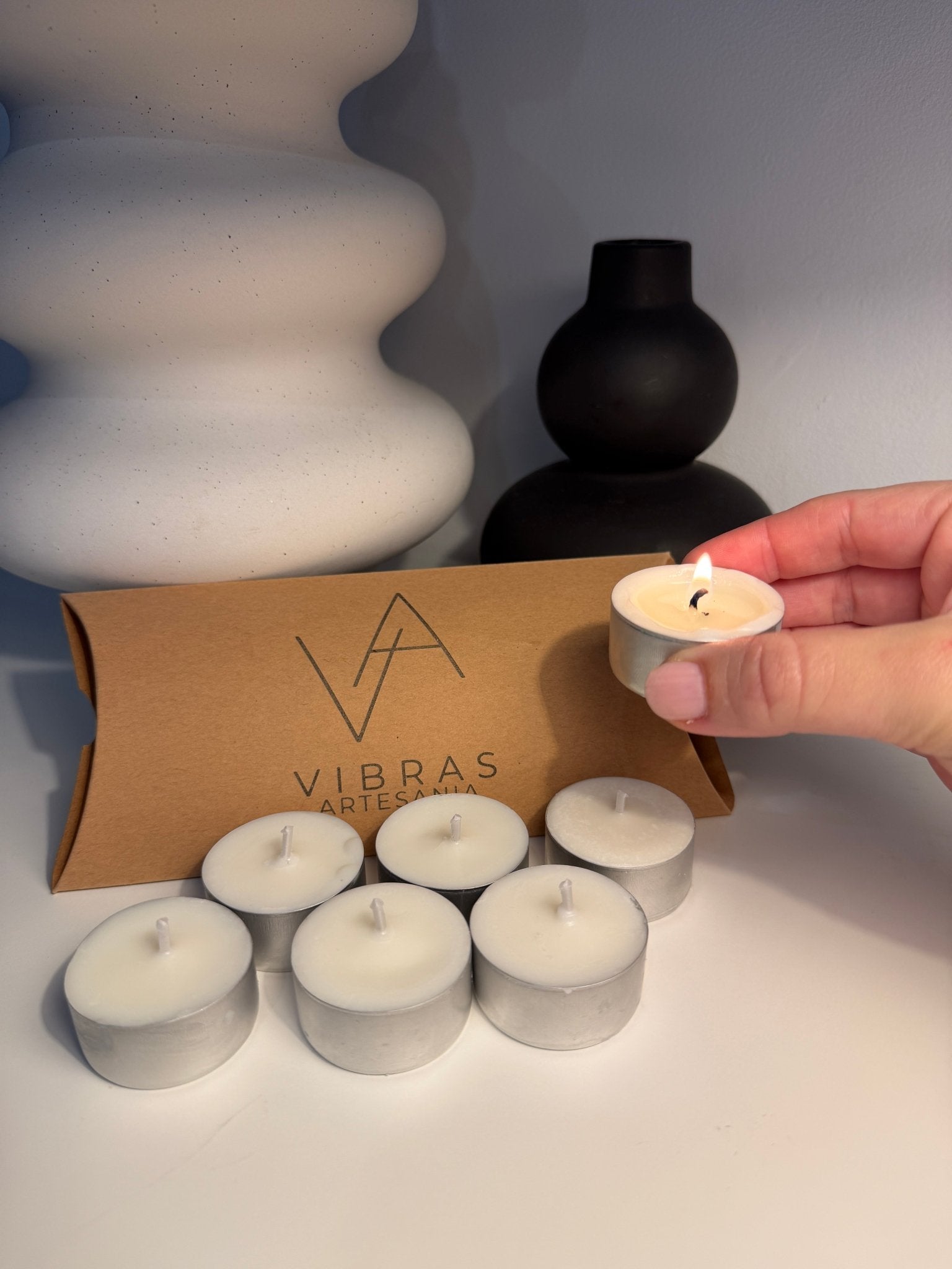 Pack 6 Velas de Té Aromáticas - Vibras Artesanía