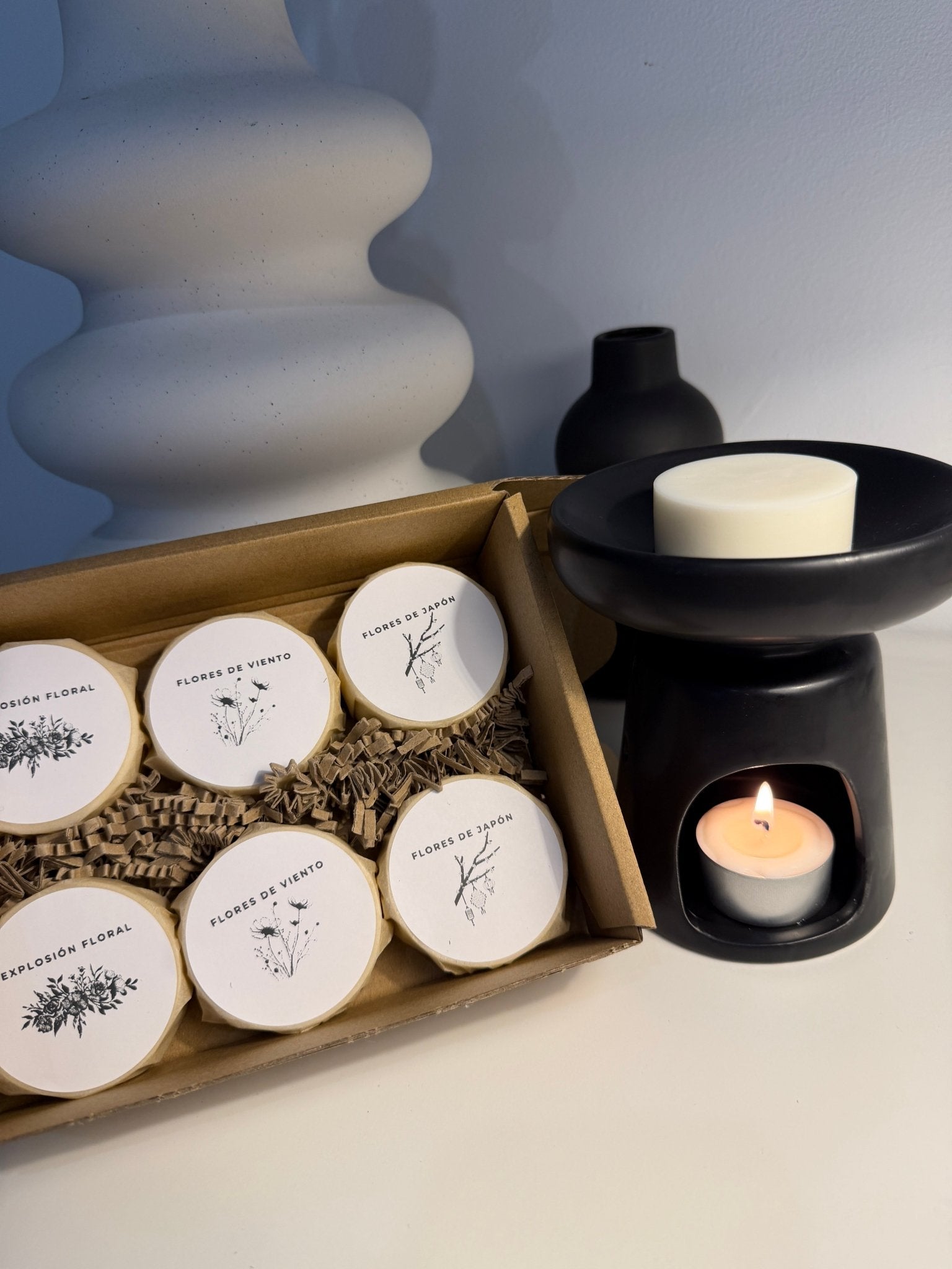 Pack Inicio Wax Melts – Elige tus Aromas con quemador Caliz - Vibras Artesanía