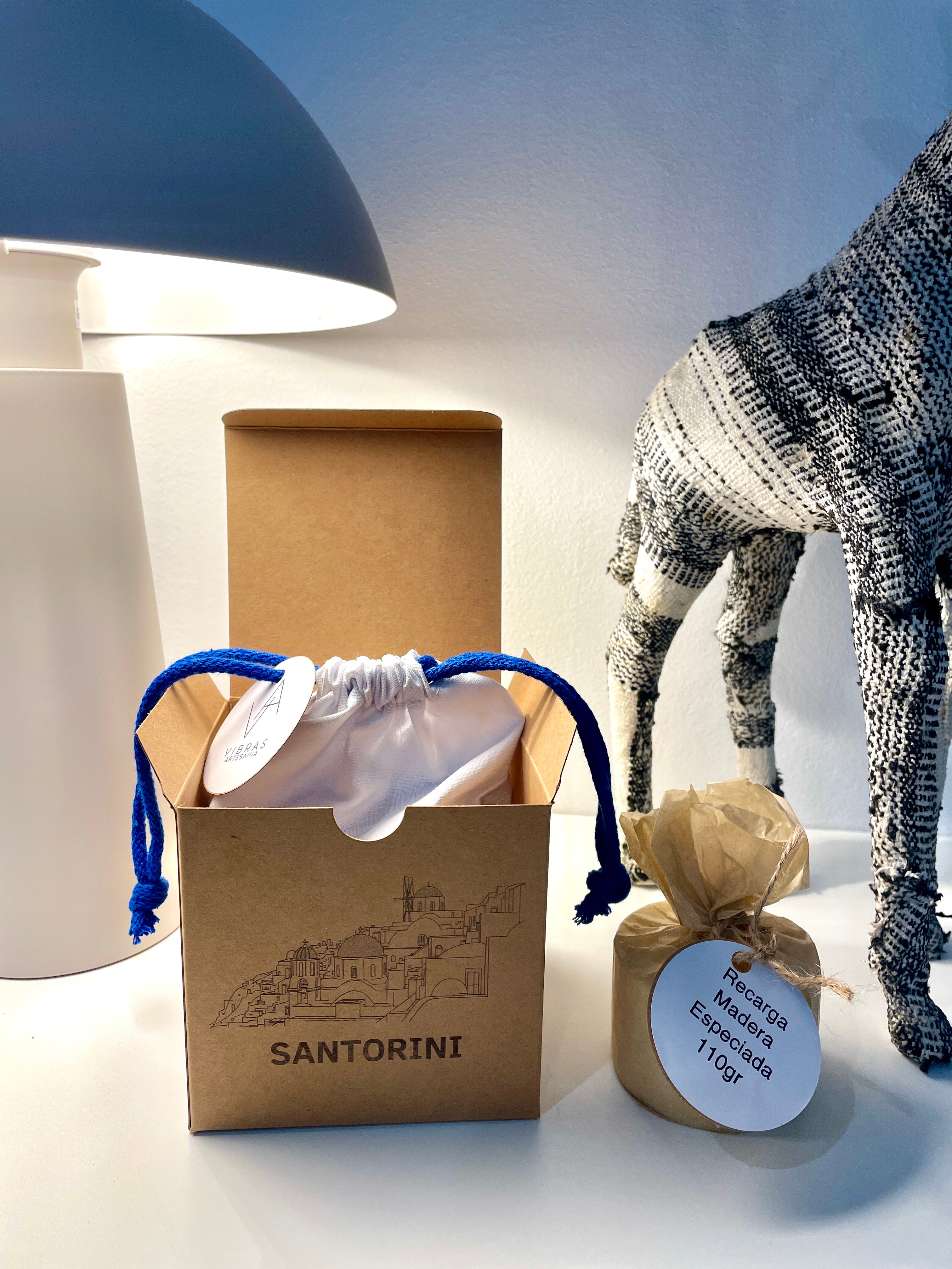 Pack Recarga + Vela Aromática Santorini 110gr