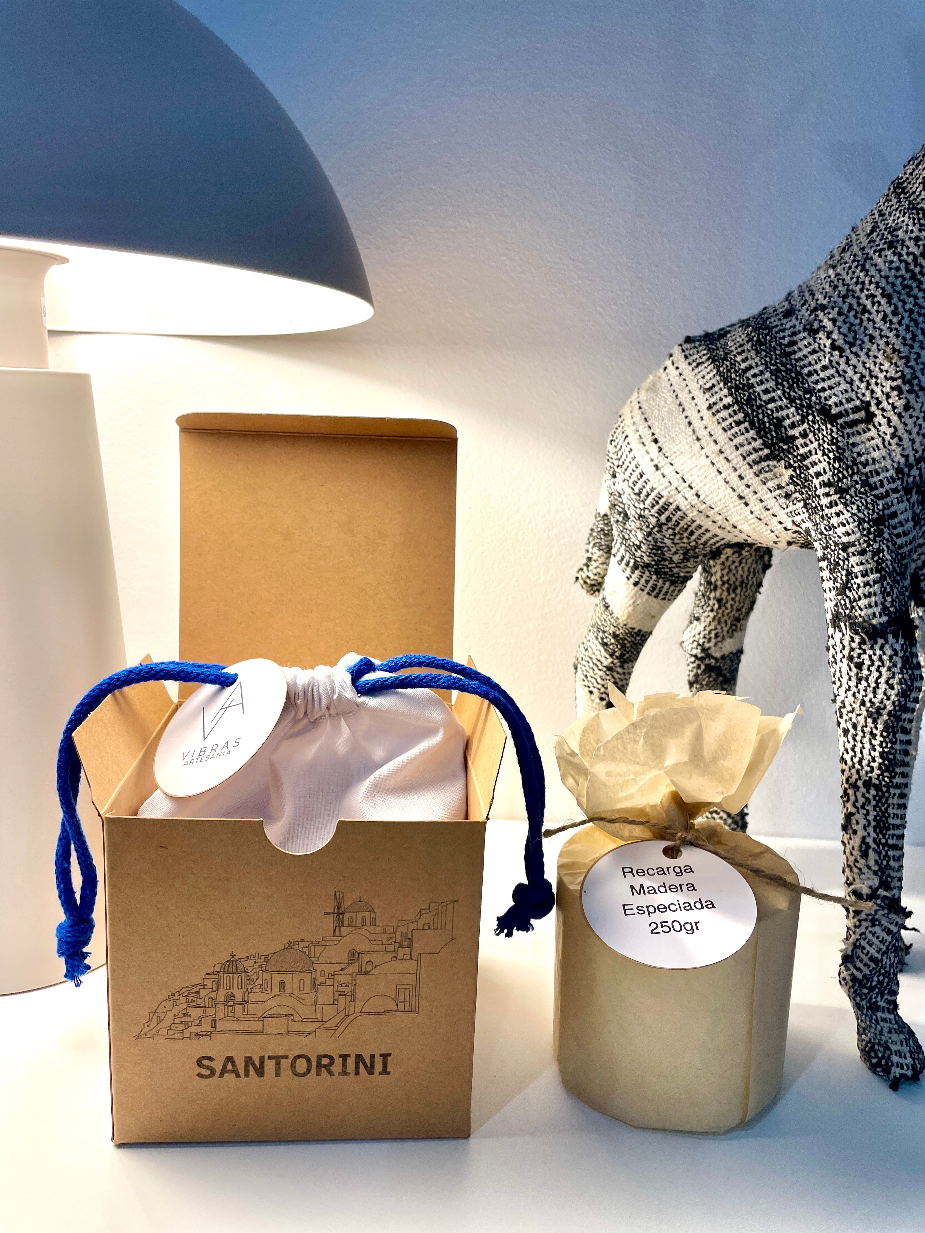 Pack Recarga + Vela Aromática Santorini 250gr