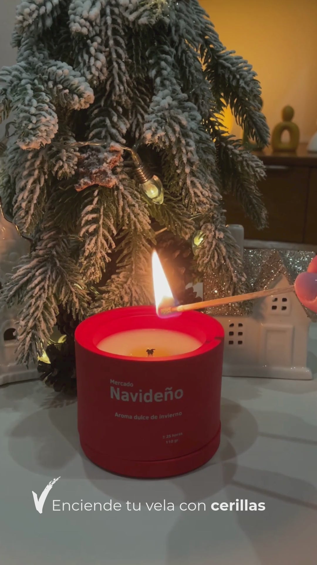 Vela Aromática Mercado Navideño