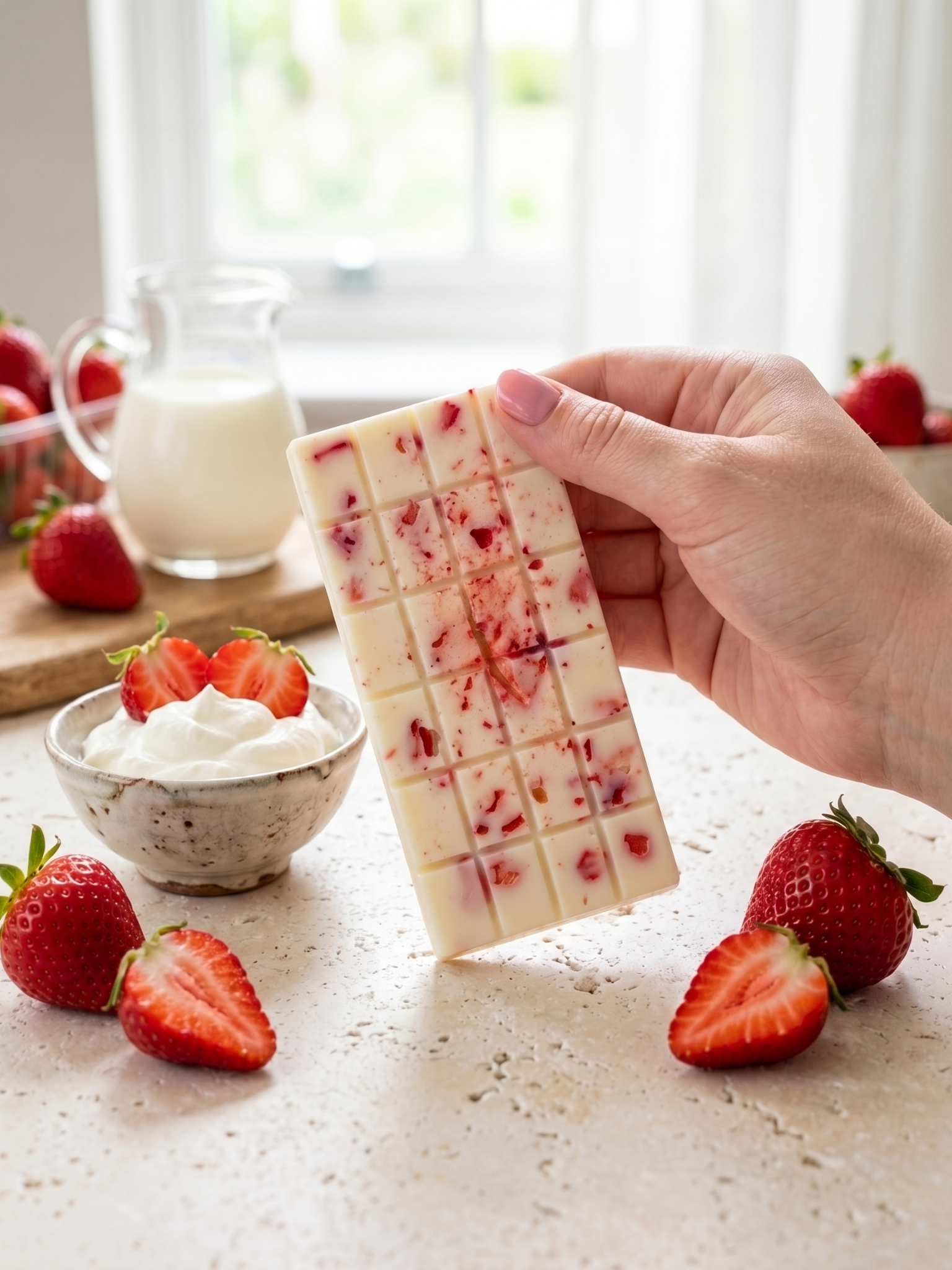 Tableta Fresas con Nata