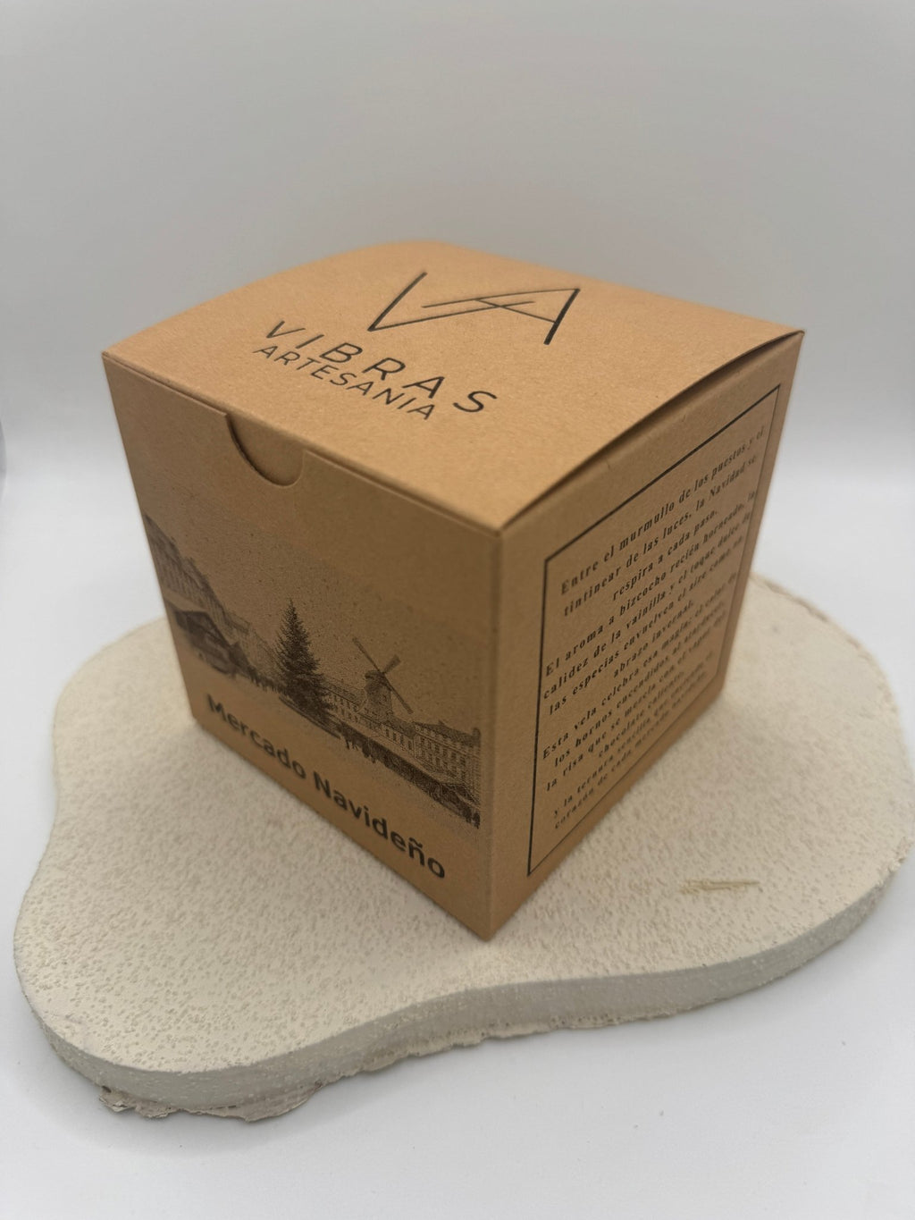 Vela Aromática Mercado Navideño - Vibras Artesanía