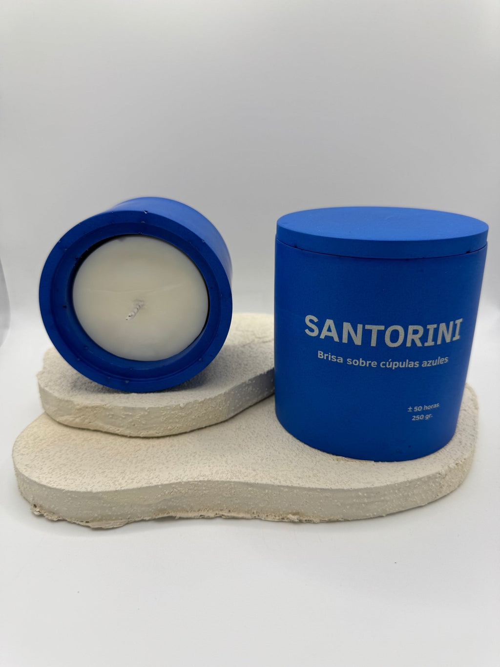 Vela Aromática Santorini - Vibras Artesanía