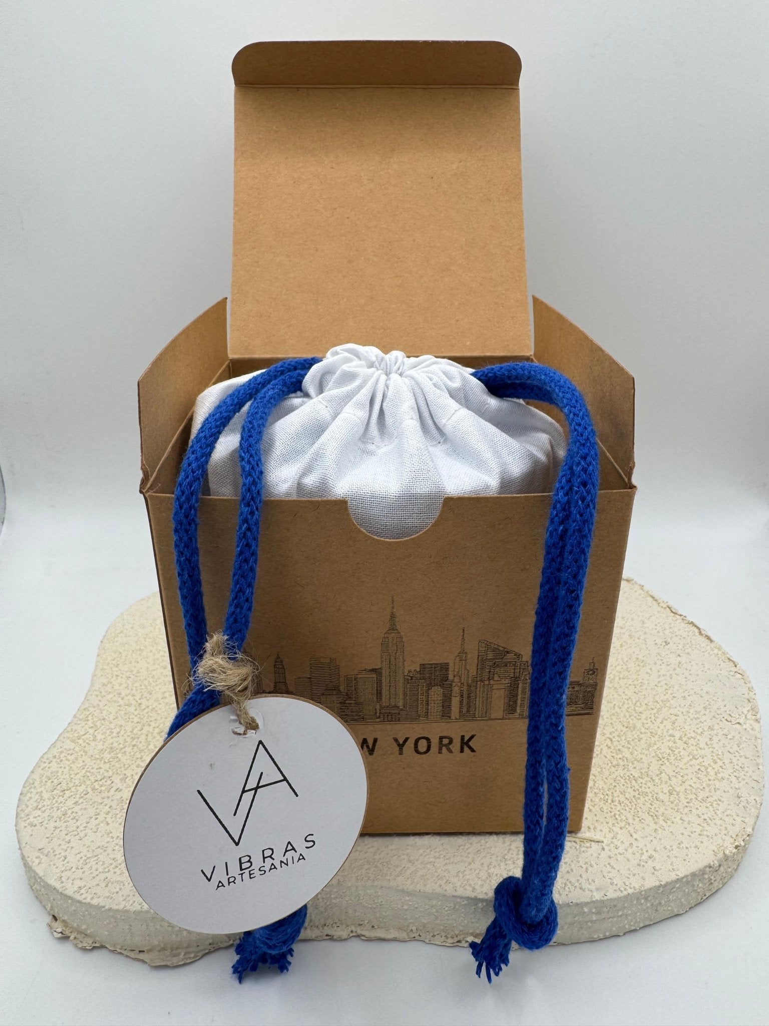 Vela Aromática Santorini - Vibras Artesanía