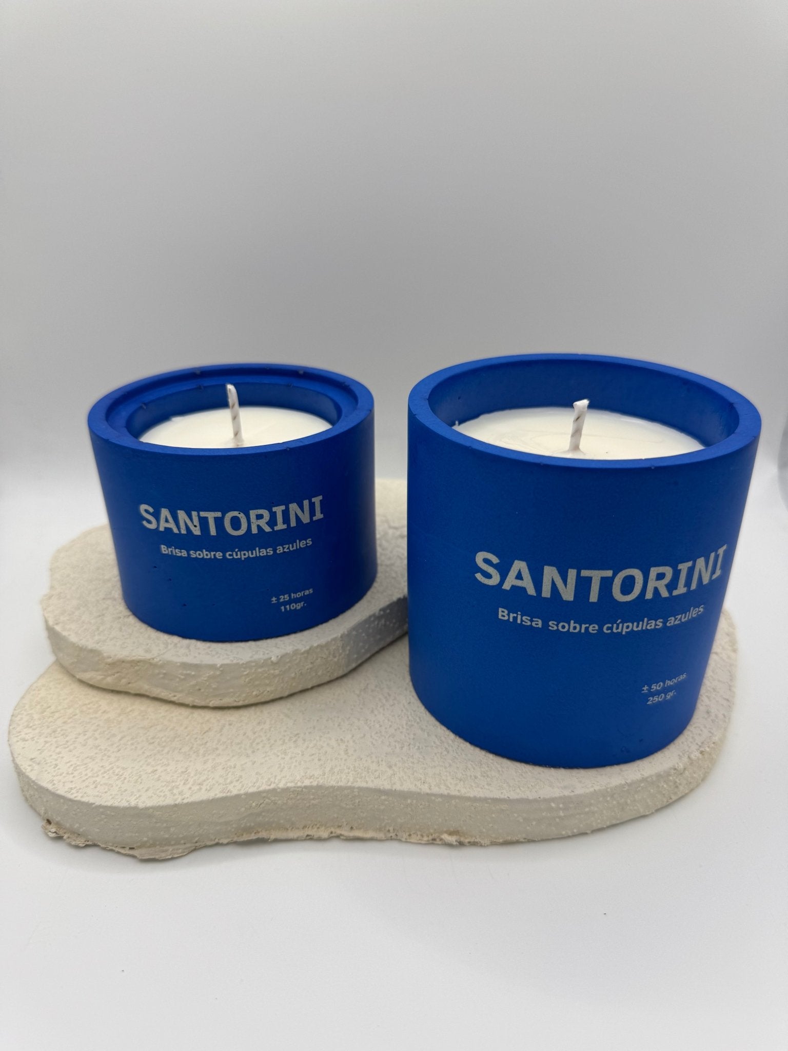 Vela Aromática Santorini - Vibras Artesanía