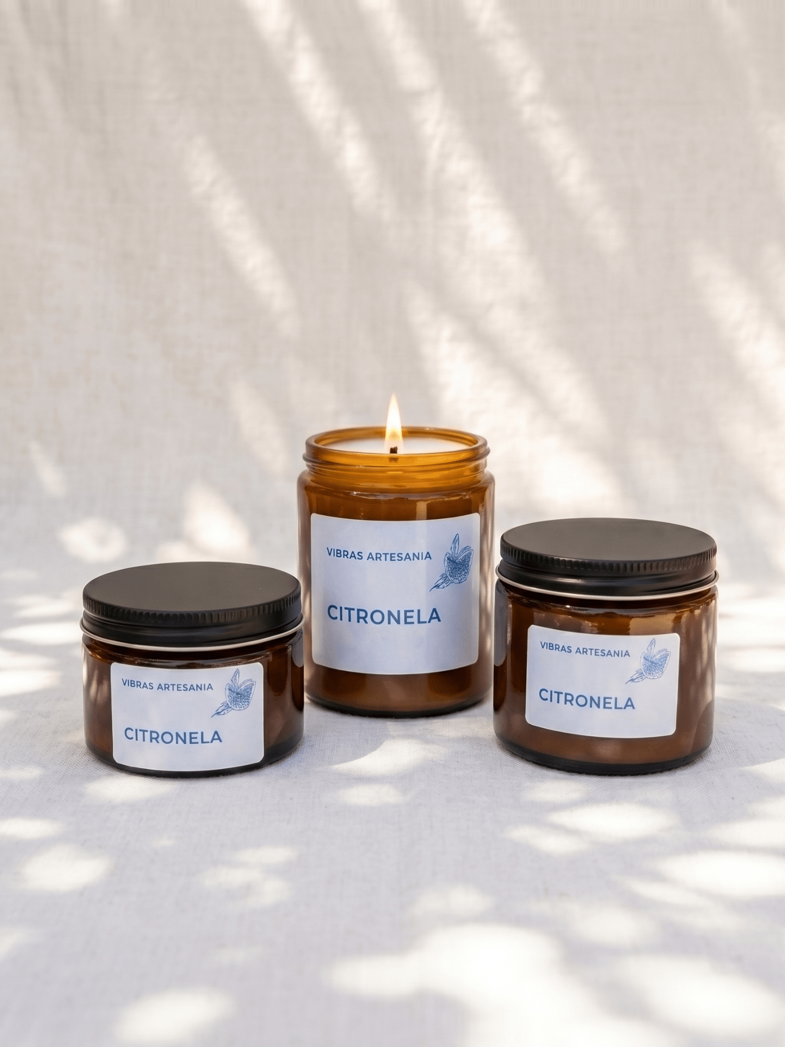 Vela citronela - Vibras Artesanía
