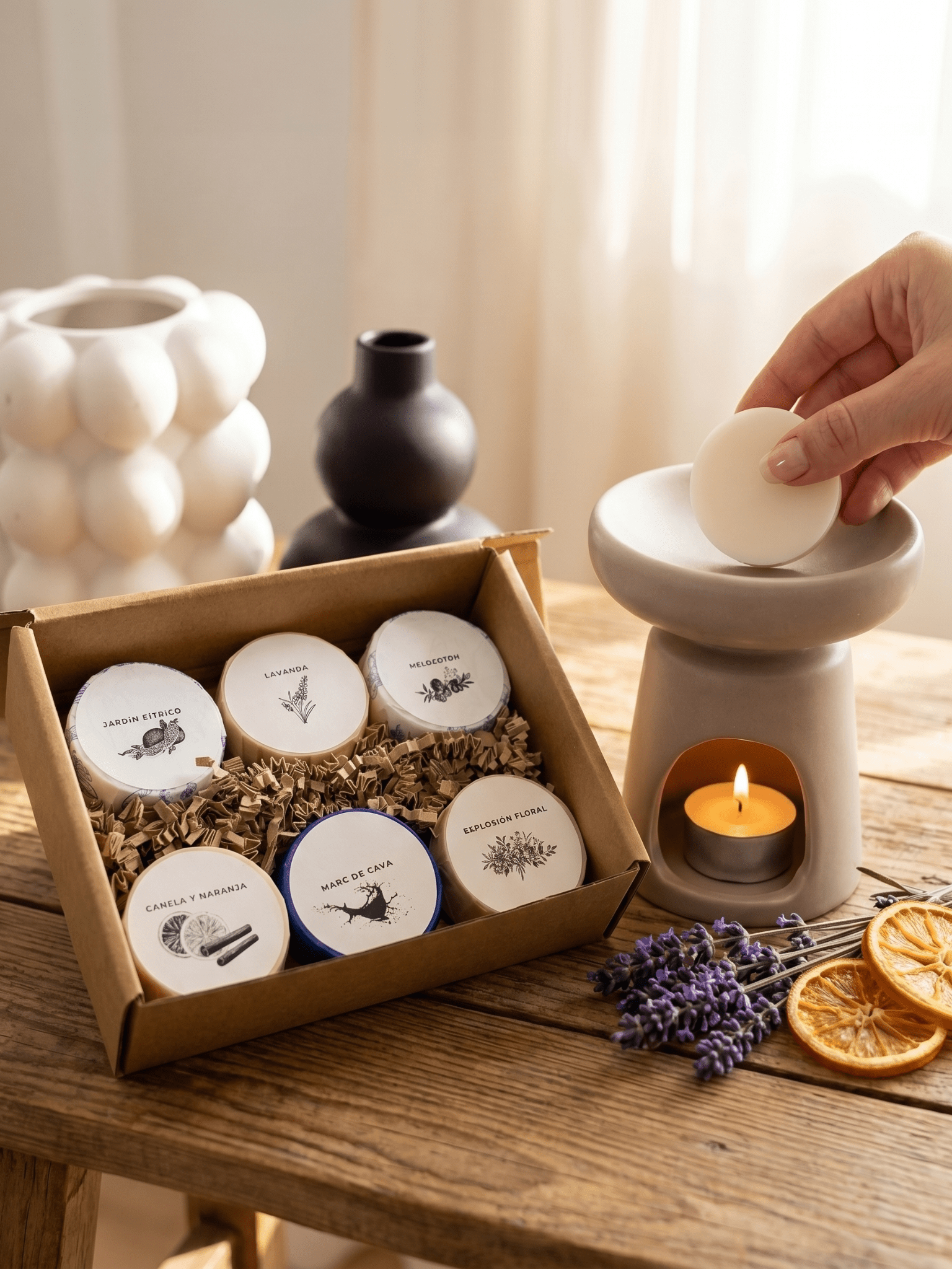 Waxmelts + quemador Caliz - Vibras Artesanía